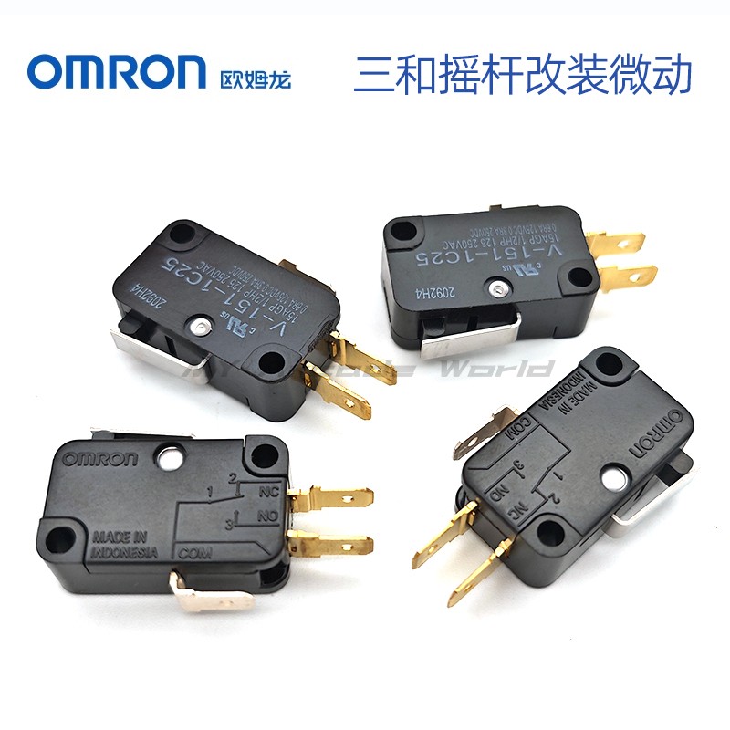 进口欧姆龙微动开关三和摇杆改装