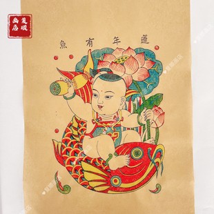 新春年画2026马年传统入户门民俗装饰文武门神画招财高考纯手工画