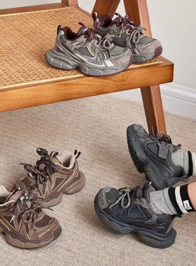 儿童运动鞋2025冬季新款女童加绒加厚跑步鞋男童防滑耐磨登山鞋