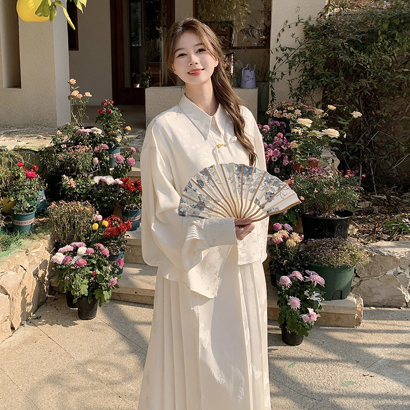 24春新款-新中式金色盘扣套装裙287-2828-P165-K238图片