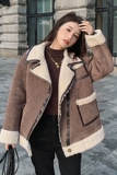 [现货]冬季新款帅气机车皮毛一体服287F2255P185K268，女装短外套，浙宝287