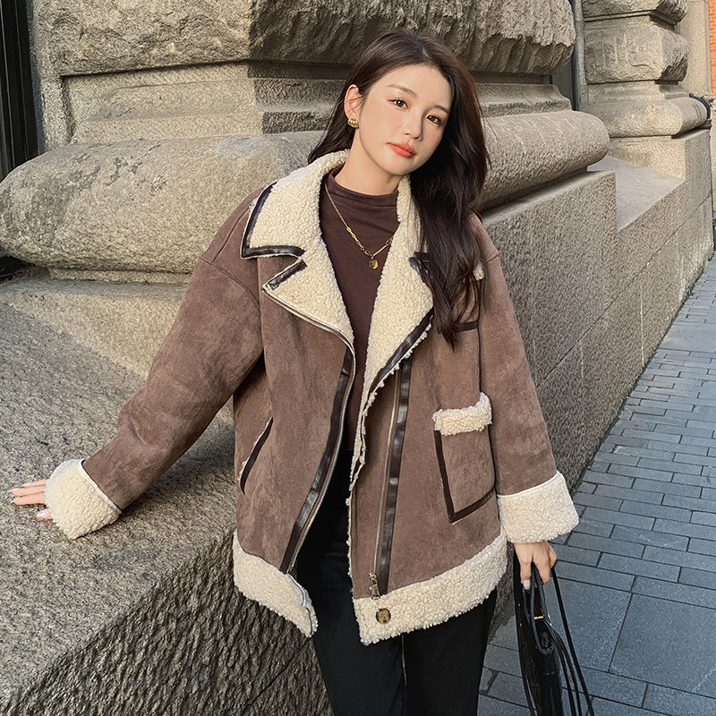 [现货]冬季新款帅气机车皮毛一体服287F2255P185K268,女装短外套,浙宝287