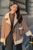[现货]冬季新款帅气机车皮毛一体服287F2255P185K268，女装短外套，浙宝287