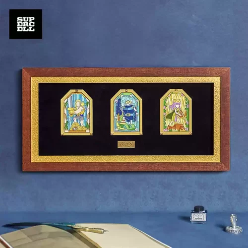 supercell皇室战争官方周边英雄彩绘花窗摆件礼盒六周年限定全新