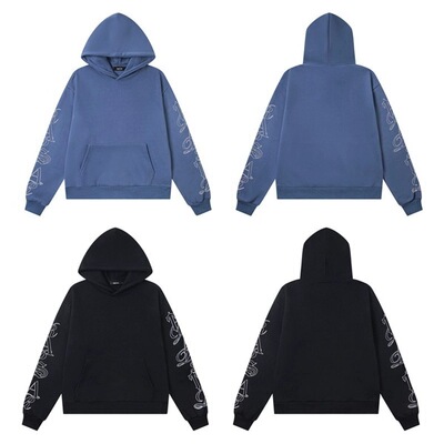 美式街头嘻哈潮牌连帽卫衣