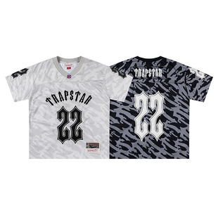 trapstar mesh t shirt jersey夏季美潮刺绣网眼透气球衣短袖T恤