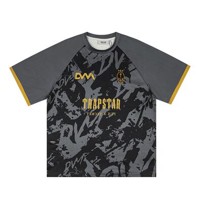 美式复古字母刺绣宽松短袖T恤