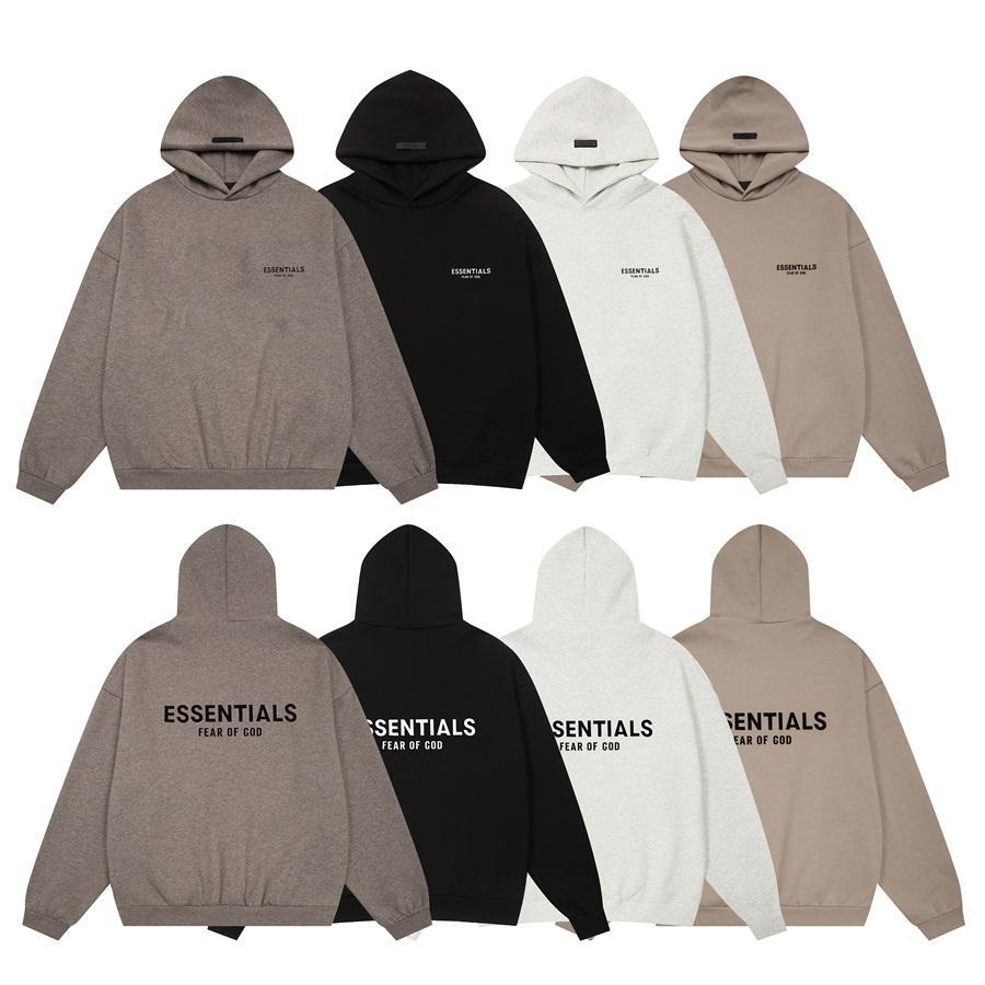 FOG ESSENTIALS复线美式高街加绒连帽卫衣男女宽松休闲运动外套潮