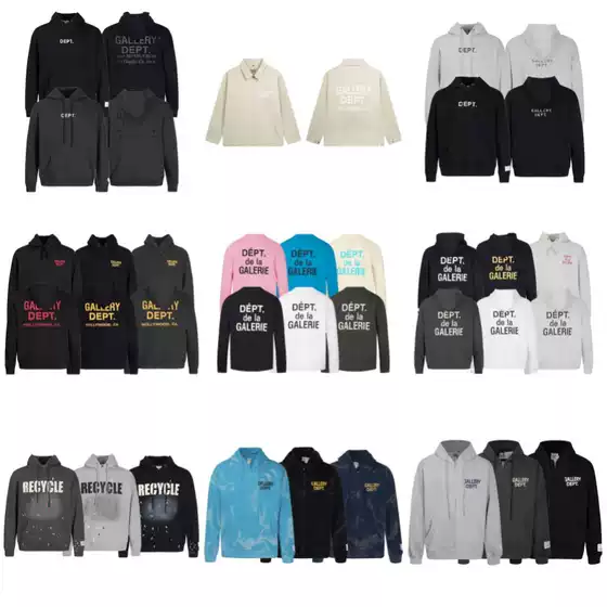 Foreign Trade Gallery Full Range of Classic Letter Logo Printed Loose-Fitting Couple's Sweatshirt Zipper Jacket