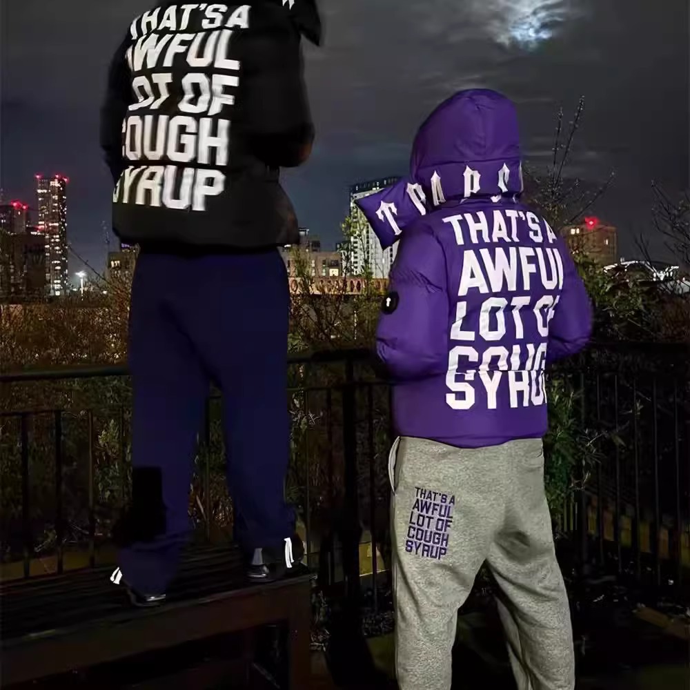 保暖加厚宽松带帽外套男女同款