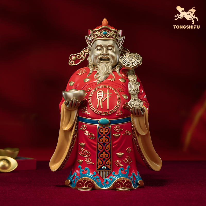 铜师傅《财神到》铜摆件