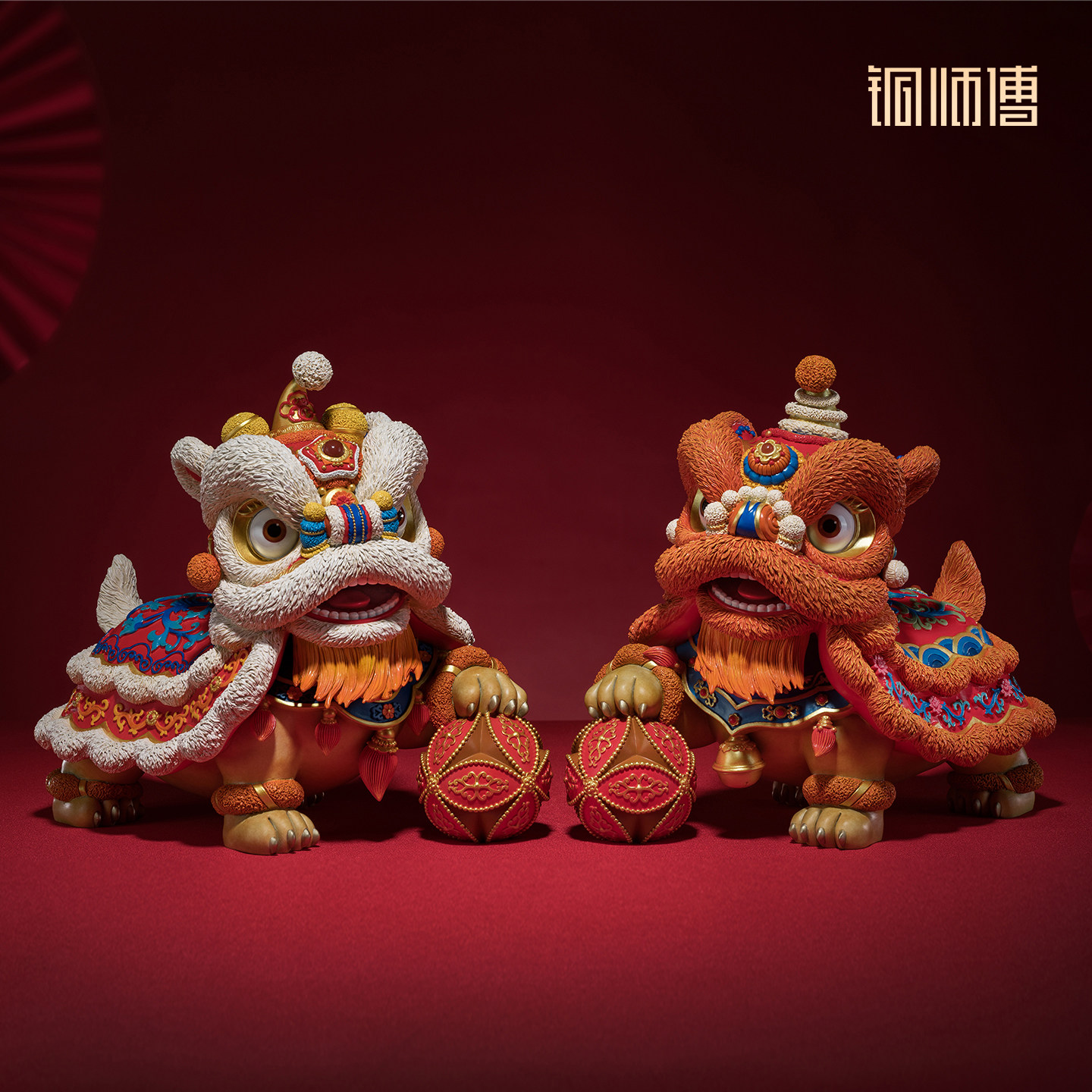 铜师傅《狮舞祥瑞》客厅玄关铜狮子摆件 家居装饰工艺品