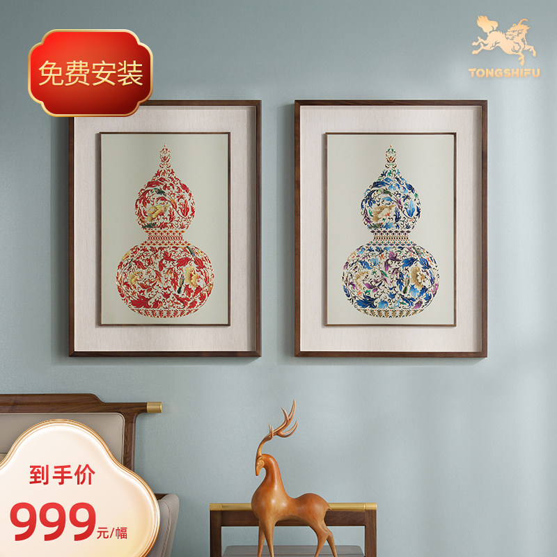 铜师傅 手工錾刻 铜雕画《福禄临门》客厅玄关画沙发背景墙装饰画属于什么档次？