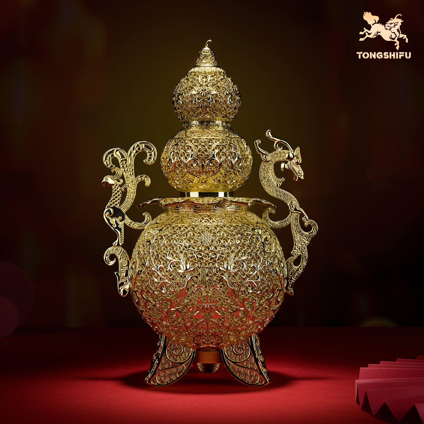 铜师傅《龙凤呈祥》摆件