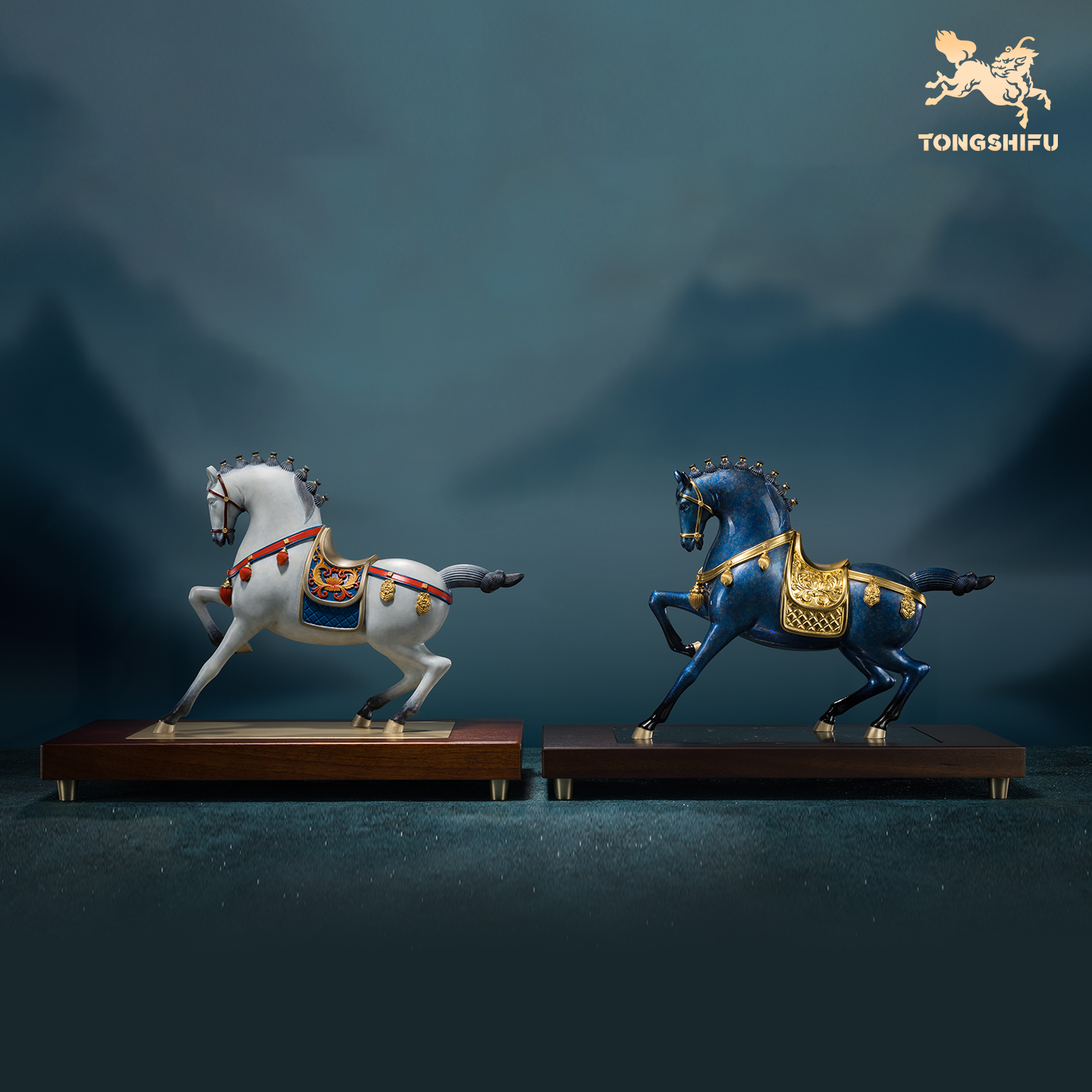 铜师傅《富贵马》摆件