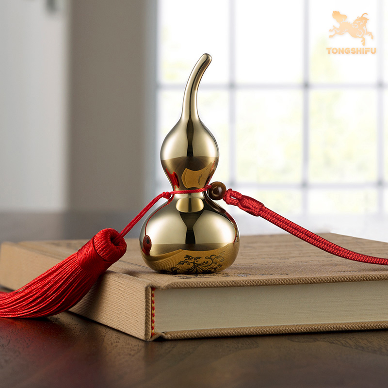 【活动价】铜师傅《好运铜葫芦》办公室桌面铜挂件  家居装饰工艺品