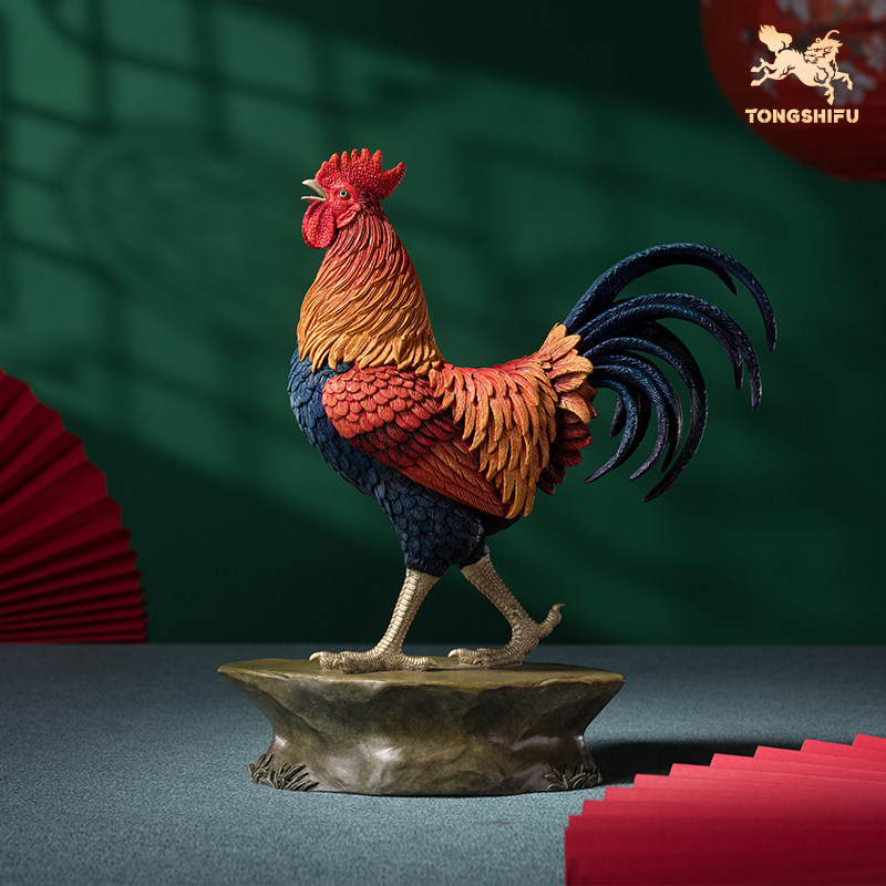 铜师傅《大吉大利》桌面客厅铜公鸡摆件 家居装饰工艺品,家居饰品,桌面摆件,淘宝优惠券,粉丝福利购,淘宝优惠卷