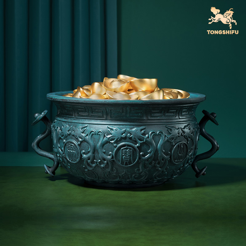 铜师傅《聚宝盆（大号）》摆件