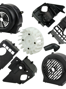 踏板车GY6125 150风扇罩50风叶散热器罩80cc气缸上下罩AB罩导流罩