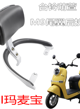 国标车悦宝台铃萌萱M9后靠背新蕾DG7尾翼爱玛麦宝后扶手靠垫支架