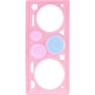 尺子小学生专用画图形儿童百变万花尺多功能几何绘图手抄报线稿图工具套装画画神器模板大全镂空绘画图案模具