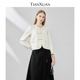 天轩商场同款 圆领休闲外套优雅上衣TJQW196 2025秋上新女新中式