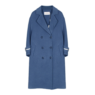 天轩商场同款秋冬女新款羊毛大衣复古英伦风大气时尚保暖TFDE244