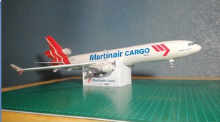 1:100送胶水DIY手工拼装纸模型MD11HC中国华长荣东方民客飞机航空