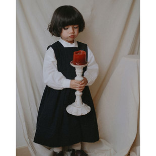 thetree树《修道院之歌》法式纯棉背心裙复古系带长裙女童大摆春