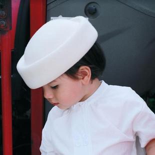 the tree 树 法式羊毛呢小礼帽儿童优雅百搭男女童复古小礼帽秋冬