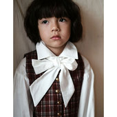 蝴蝶结衬衫 the 冬儿童纯棉褶皱宽松 法式 宫廷风小众设计款 tree 树