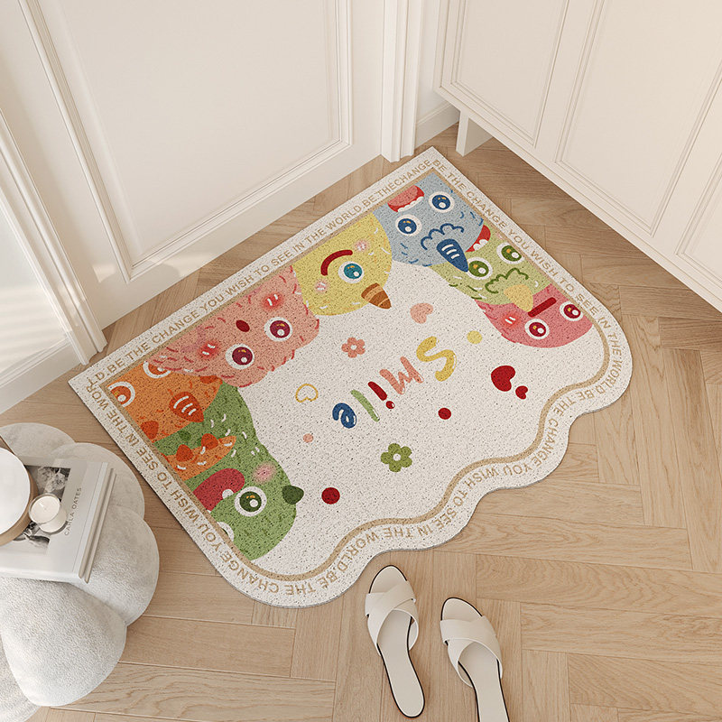 卡通入户门地垫丝圈门垫进门门口玄关除尘脚垫门外高级感耐脏地毯,居家布艺,入户地垫,淘宝优惠券,粉丝福利购,淘宝优惠卷