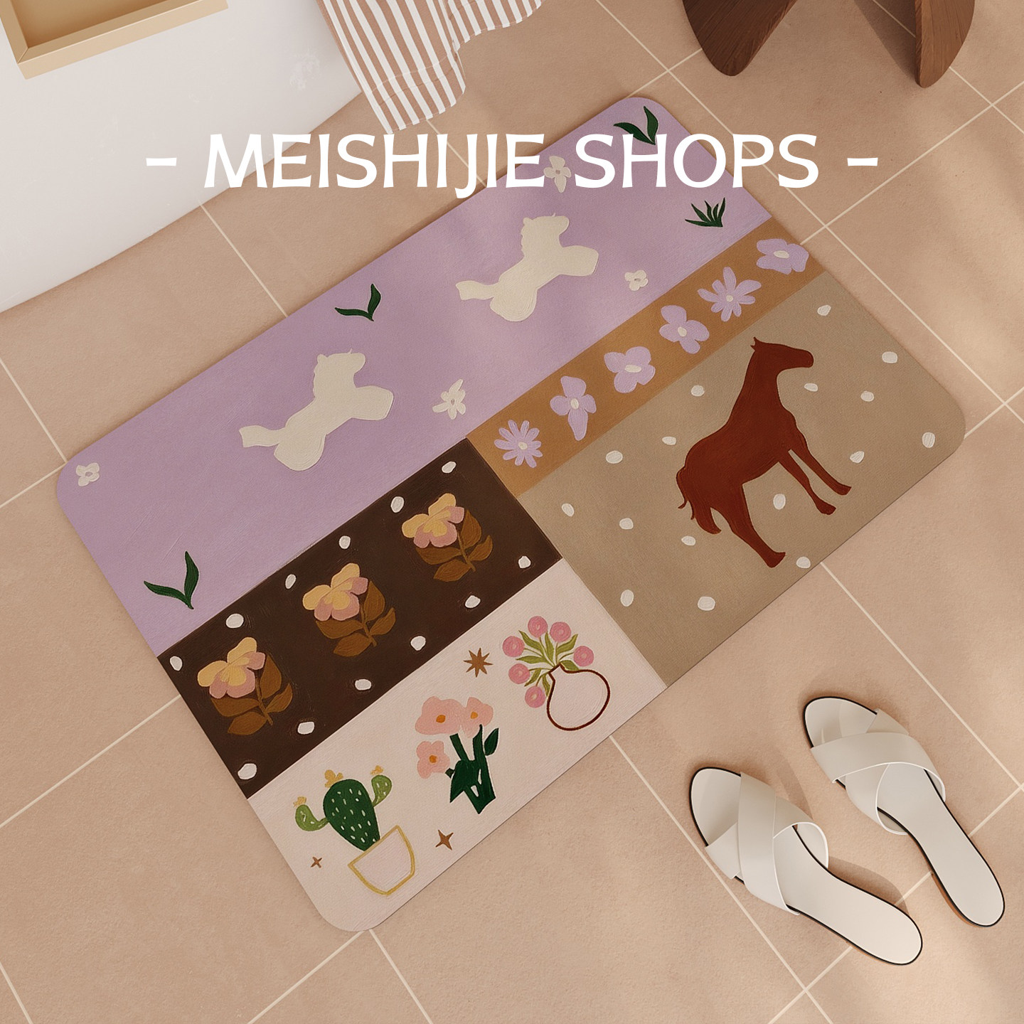 浴室地垫卫生间厕所门口洗手台超强吸水速干脚垫防滑防摔家用地毯,居家布艺,家用脚垫,淘宝优惠券,粉丝福利购,淘宝优惠卷