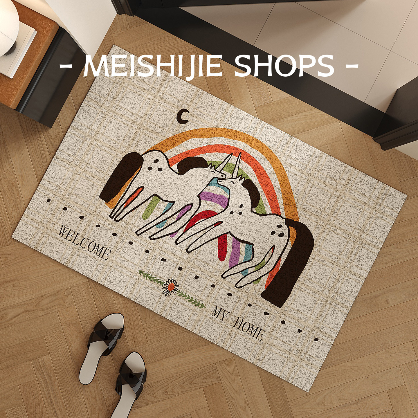 入户门地垫耐脏免洗网红丝圈pvc轻奢简约现代门口进门地毯垫子,居家布艺,入户地垫,淘宝优惠券,粉丝福利购,淘宝优惠卷