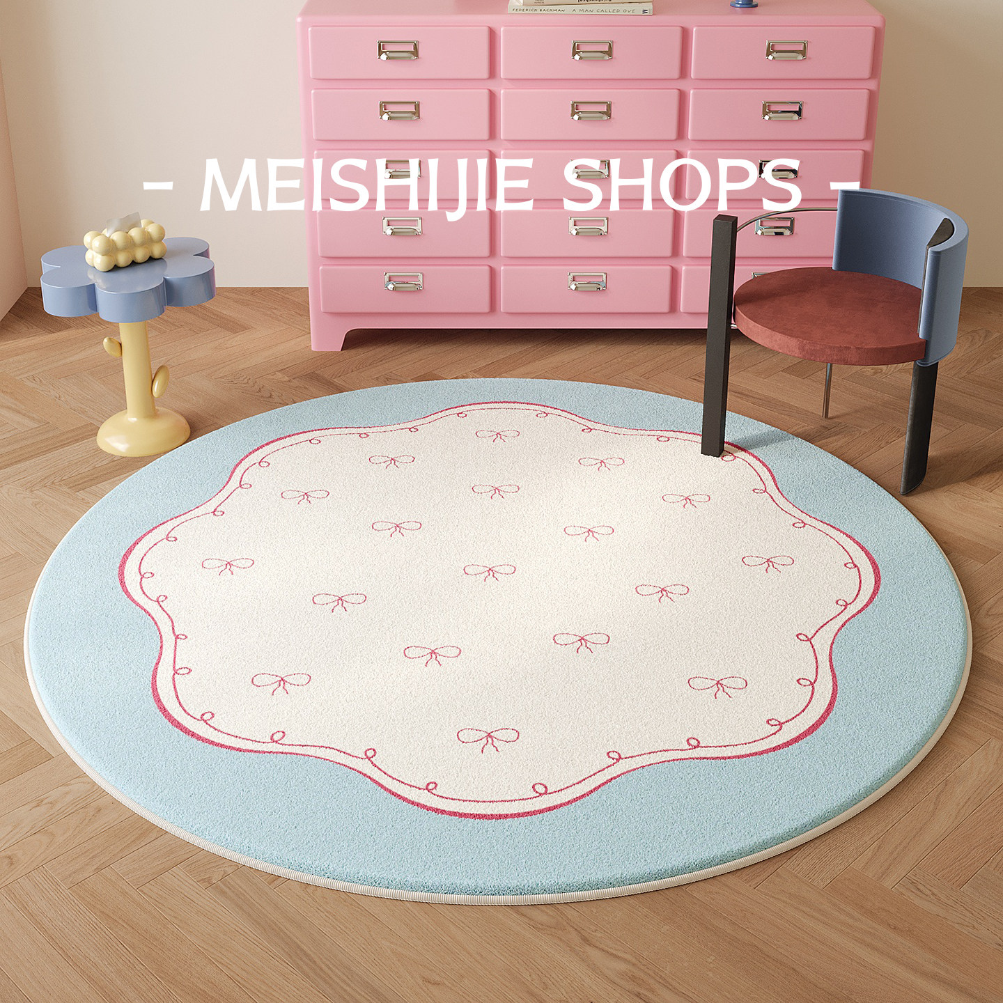 圆形地毯卡通可爱儿童房大地毯