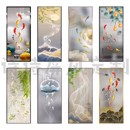 铝合金轻奢艺术玻璃屏风新中式 柜卫生间洗漱隔断 简约客厅入户鞋