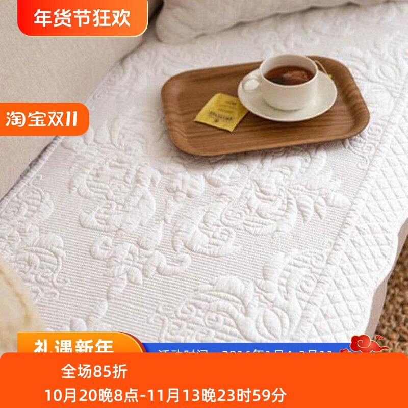 韩国莫代尔棉防滑欧式三人沙发垫