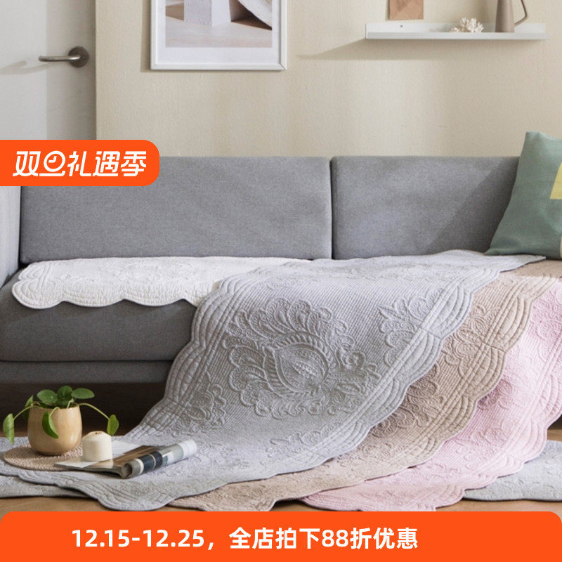 韩国进口沙发垫全棉沙发巾沙发套靠背巾扶手布艺四季通用全包万能