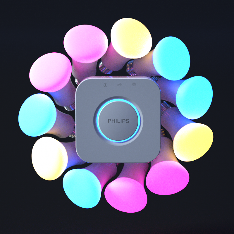 智能时代飞利浦hue 手机wifi无线智控联网多彩灯 e27智能led灯泡