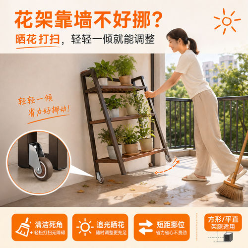 侧装家具移动轮1-2英寸