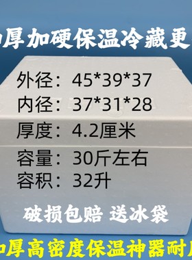 疫苗大泡沫箱保温箱高密度加厚冷藏箱低温试剂医药箱批发疫苗包邮