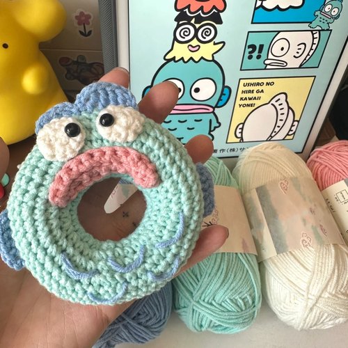 丑鱼汉顿甜甜圈帕恰狗布丁狗可爱新手手工编织diy材料包钩针毛线