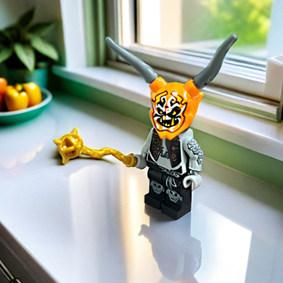 国产幻影忍者小基洛第三方积木人仔鬼怪邪恶面具男孩玩具