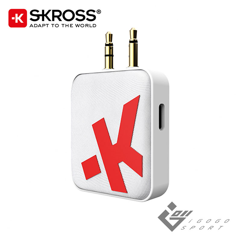 Skross飞机用无线蓝牙音讯发射器双向接收传输TX RX 3.5mm 二合一