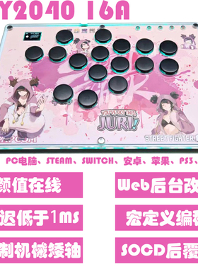 SKY2040A16定制图案机械轴体SOCD后覆盖宏HITBOX格斗游戏键盘街霸