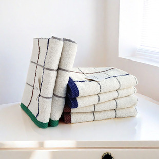 3条金号小方巾纯棉洗脸巾擦脸擦汗神器方格毛巾柔软吸水绣字logo