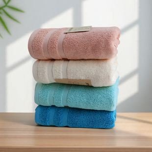 洁玉纯棉毛巾面巾家用吸水柔软浴巾多色可选洗脸洗澡毛巾
