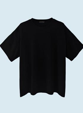 黑/白 260g落肩 廓形短袖tee 丝滑亲肤质感T恤 样板SAMPLE PLATE