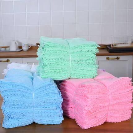 抹布家用厨房擦桌子保洁吸水不掉毛不沾油专用洗碗巾洗碗布