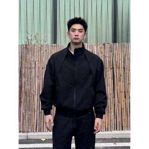 美式bomber潮牌解构飞行夹克男士春秋廓形户外骑行三防冲锋衣外套